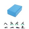 Bloco Pilates Yoga Eva Fitness Kit 8 Azul Impermeavel Exercicio Ginastica - 4