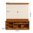 Ver imagem 7 de Estante Home Theater Diamantina Canela/Off White para TV até 60” - Mobler