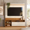 Ver imagem 2 de Estante Home Theater Diamantina Canela/Off White para TV até 60” - Mobler