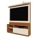 Ver imagem 1 de Estante Home Theater Diamantina Canela/Off White para TV até 60” - Mobler