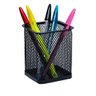 Porta Caneta, Lápis, Aramado, Quadrado, Preto, 10x8cm, Kit 6 Unids - 4