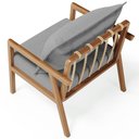 Ver imagem 2 de Poltrona Decorativa para Sala de Estar e Living Alícia B04 Bouclê Cinza