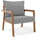 Ver imagem 1 de Poltrona Decorativa para Sala de Estar e Living Alícia B04 Bouclê Cinza