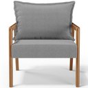 Ver imagem 6 de Poltrona Decorativa para Sala de Estar e Living Alícia B04 Bouclê Cinza