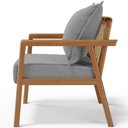 Ver imagem 3 de Poltrona Decorativa para Sala de Estar e Living Alícia B04 Bouclê Cinza