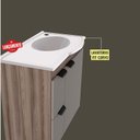 Ver imagem 7 de Gabinete Para Banheiro Com Pia Margarida Cozimax Tamarindo/Nude