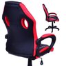 Cadeira Gamer E-Sports Design Conforto Vermelho Jogos Braços Rodas - 4