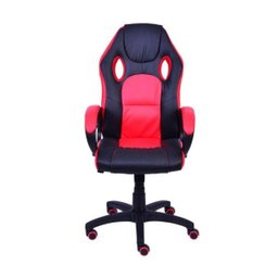Cadeira Gamer E-Sports Design Conforto Vermelho Jogos Braços Rodas - 2