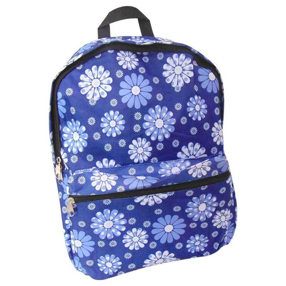 Mochila Feminina Escolar Azul Estampada Colegio - 1