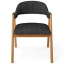 Ver imagem 3 de Kit 06 Cadeiras de Jantar e Estar Living Estofada Nadja L02 Linho Chumbo - Lyam Decor