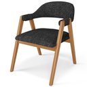 Ver imagem 6 de Kit 06 Cadeiras de Jantar e Estar Living Estofada Nadja L02 Linho Chumbo - Lyam Decor
