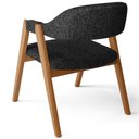 Ver mais imagens de Kit 06 Cadeiras de Jantar e Estar Living Estofada Nadja L02 Linho Chumbo - Lyam Decor