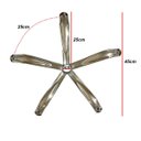 Ver imagem 5 de Conjunto Rodinha e Base Estrela de Cadeira Escritorio Home Office Confortavel Trabalho Estudo Casa L