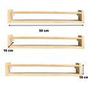 Ver imagem 3 de Kit Cabideiro +2 Prateleiras Infantil 50cm Pinus Montessori
