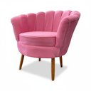 Ver imagem 4 de Poltrona Pétala Decorativa em Veludo Premium Rosa Élpis Móveis