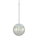 Ver imagem 1 de Pendente Globo Esfera de Vidro 12cm - Branco - Vidro Fumê