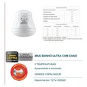 Ver imagem 7 de Ducha Chuveiro Maxi Banho Ultra Lorenzetti 127V 5500W