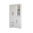 Ver imagem 3 de Quarto Bebê Branco com Berço ,guarda Roupa, Cômoda e Colchão