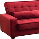 Ver mais imagens de Sofá Cama 3 Lugares Speciale Montana Suede Pena Vinho Drossi