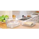 Ver imagem 2 de Kit 03 Travessa Retangular Cristal Transparente 200 x 300mm