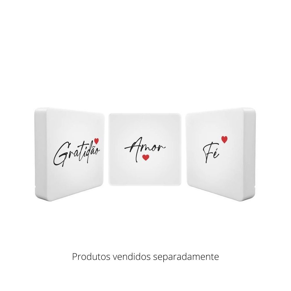 Luminária Quadro Quadrinho Decorativo Box Slim Iluminado com LED Presente Criativo - Gratidão - 2