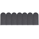 Ver imagem 5 de Cabeceira Casal Design Nuvem 45cm 7 Placas em Suede Macio:chumbo