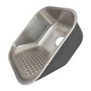 Ver imagem 2 de Tanque Lavanderia Aço Inoxidável Escovado com Ralo Drenagem