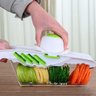 Cortador Multifuncional Fatiador de Frutas, Legumes e Verduras Mandoline 6 em 1 com Dispenser - 3