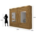 Ver imagem 4 de Guarda-Roupa Casal com Espelho 2 Portas de Correr Maria Panan Móveis