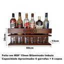 Ver imagem 5 de Bar de Parede Barzinho Decorativo Adega na Cor Imbuia Tema Boteco - Co2beer
