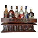 Ver imagem 3 de Bar de Parede Barzinho Decorativo Adega na Cor Imbuia Tema Bar Doce Bar - Co2beer