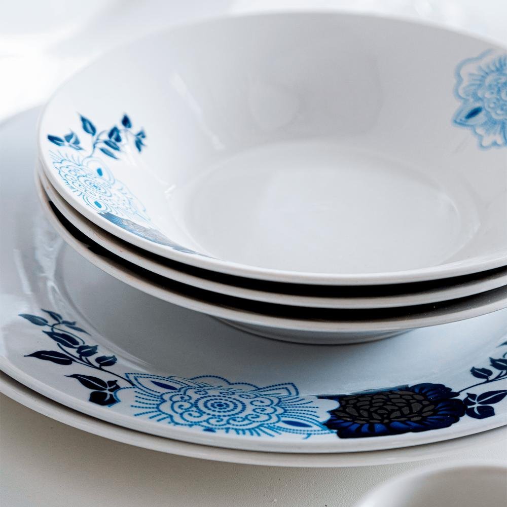 Aparelho De Jantar Porcelana Classic 20 Pçs Branca - 6