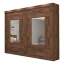 Ver imagem 3 de Guarda Roupa Casal em MDF 2 Portas de Correr Espelhos 8 Gavetas Internas Maria Panan Móveis