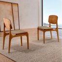 Ver imagem 2 de Conjunto com 2 Cadeiras Malta Gold em Madeira Maciça para Sala de Jantar Moderna Mobília