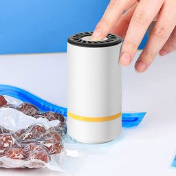 Mini seladora a Vacuo Touch Portatil Embaladora Domestica Embalagem Automatica Cozinha Comida Casa B - 3
