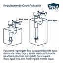Ver imagem 7 de Kit Reparo Mecanismo Caixa Acoplada Universal Completo Caixa De Descarga Com Valvula Dupla 3/6 L