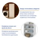 Ver imagem 6 de Armário Multiuso 2 Portas 6 Prateleiras Branco