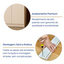Ver mais imagens de Armário Multiuso 2 Portas 6 Prateleiras Branco