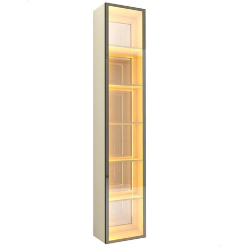 Torre Multiuso Organizadora 1 Porta Reflecta Off White Matiz