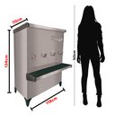 Ver imagem 7 de Bebedouro Industrial 200 Litros em Inox 220v Acqua Gelata 4 Torneiras Pre200 Purificador com Filtro