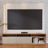 Estante Home Theater Jordão Off White Matte/freijó para Tv até 75” - Colibri - 2