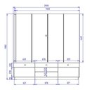 Ver imagem 6 de Estante Home Theater Jordão Off White Matte/freijó para Tv até 75” - Colibri