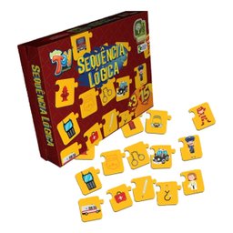 Brinquedo Jogo Sequência Lógica Reconhecendo As Profissões 15 Peças em Mdf +3 Anos Paper Toy - 2