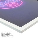 Ver imagem 3 de Quadro Decorativo Floral Luxo Flores Clássicas em Moldura Caixa Tacolado Moldura Trad 1cm Branca com