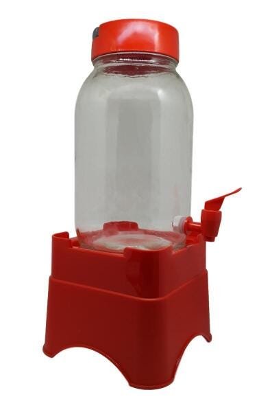 Suqueira De Vidro Herevin Com Pedestal - 1