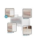Ver imagem 4 de Berço Americano Slim com Guarda Roupa Olimpia MDF Branco Flex Kit Albatroz Móveis