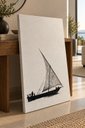 Ver imagem 2 de Quadro Veleiro Preto e Branco Elegante 90x130