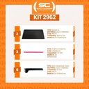 Ver imagem 5 de Kit 3 Bandejas Prateleiras 40x73 P/gôndola New Plus Preta Porta Etiquetas Vermelho - Sa Gôndolas