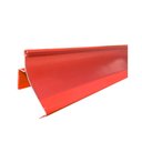 Ver imagem 2 de Kit 3 Bandejas Prateleiras 40x73 P/gôndola New Plus Preta Porta Etiquetas Vermelho - Sa Gôndolas