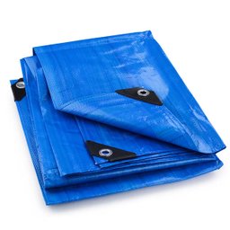 Lona de Polietileno 3x3m Impermeável com Cantos Reforçados Azul Famastil - 2